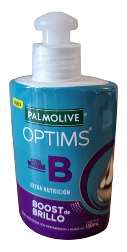 Crema Para Peinar Optims Keratina + Vitamina B Boost Brillo