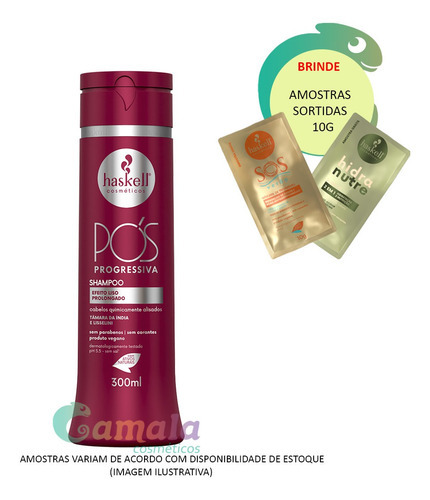  Haskell Shampoo Pós Progressiva Liso Mais Duradouro 300ml