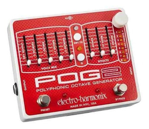 Pedal Octavador Polifonico Electro Harmonix Pog 2