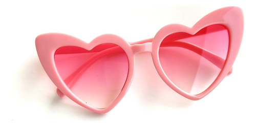 Lentes En Forma De Corazón Rosados Para Niña