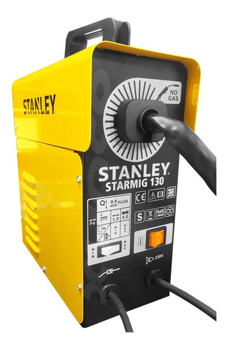 Soldadora Stanley Starmig 130 Italiana 130a 230v Sin Gas Color Amarillo