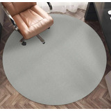 Placa Vinilica Protectora Pisos Diámetro 90cm Gris Kreatex