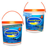 Kit 2 Neoclor 3 Em 1 Multi Ação Granulado Limpeza Piscinas