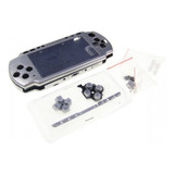 Carcasa Compatible Con Psp 2000 Plata Con Botones