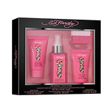 Set De Regalo De Perfume Para Mujer De Ed Hardy, Incluye 4 P