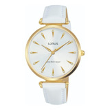 Reloj De Moda Lorus Modelo: Rg240px8 Correa Blanco