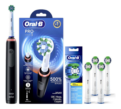 Oral-b Pro 2000 Series 3 Cepillo Dientes Eléctrico +4repuest