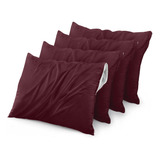 Fundas De Almohada Con Cremallera Estandar Anti Polvo 4 Pzs