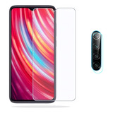 Vidrio Templado Transp + Camara  Xiaomi Redmi Note 8t