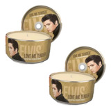Kit Com 2 Velas Grandes Decorativas Elvis Presley 