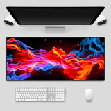 Mouse Pad Grande 90x40 Couro Gamer Desk Pad Cores Abstratas