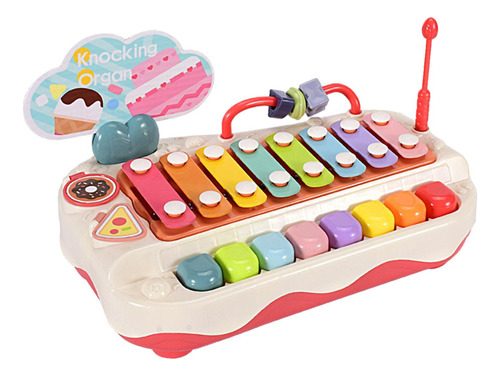 Juguete Musical Para Niños, Piano Multicolor Que Toca A Mano