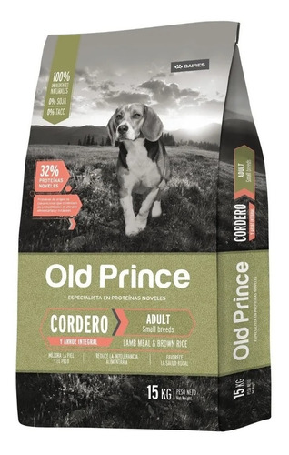 Old Prince Cordero Adulto Razas Pequeñas X 15 Kg Sabuesovet