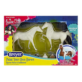 Conjunto De Cavalos Diy Breyer Horses Paint & Play Quarter H