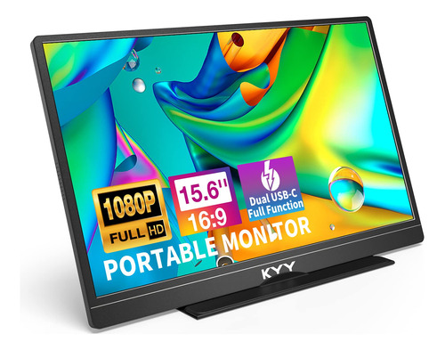 Kyy Monitor Portátil De 15.6 Pulgadas Fhd P Usb-c Hdmi Con.