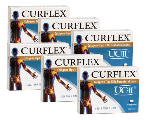 Curflex Colageno Tipo Ii P/ Artrosis X180 Comp. 3 S/ Interes