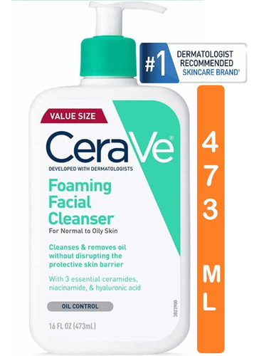 Cerave Jabón Facial Espumoso - mL a $197