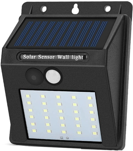 Aplique Lampara Solar Con Sensor Para Pared Muro Exterior 