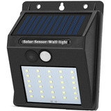 Aplique Lampara Solar Con Sensor Para Pared Muro Exterior 