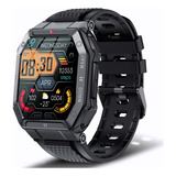 Reloj Inteligente 1.85 Ips 5atm Militar Impermeable P/hombre Color De La Caja Negro Color De La Correa Negro