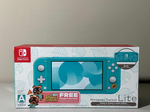 Consola Nintendo Switch Lite Animal Crossing Green