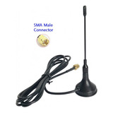 Antena Gsm Celular 4g Base Magnetica Conector Sma Macho 3mts