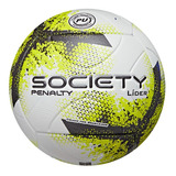 Bola De Futsal Society Líder Branca E Amarela Penalty Oferta Cor Branco/amarelo