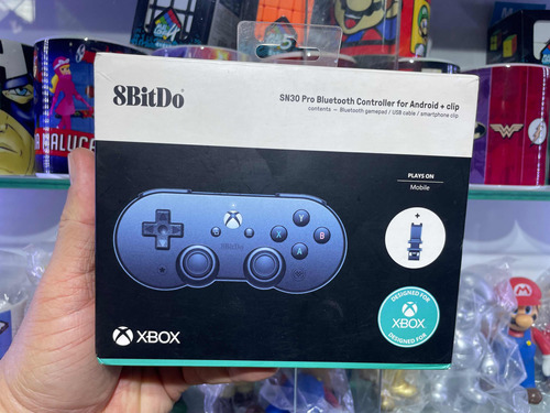 Controle Sn30 8bitdo Xbox Cloud Android + Clip Celular