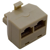 300-028 Adaptador Y 1 Plug A 2 Jacks Rj45 / 1 Pza