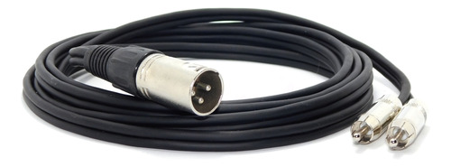 Cable  Canon Xlr A 2 Rca Macho Balanceado 1 Mts Profesional 