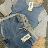 Conjunto Short E Croppet Sol Jeans 