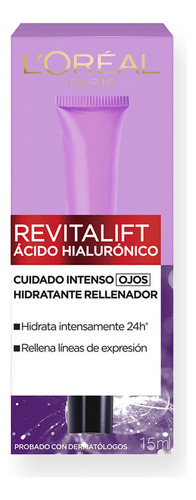 Contorno De Ojos Loreal Paris Revitalift Ácido Hialurónico 