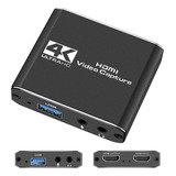 Capturadora De Video Hdmi, 4k Hdmi A Usb 3.0 Convertidor Vid