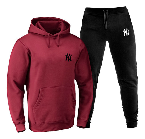 Kit Moletom Capuz Plus Size Até G5 E Calça Basebal Yankees