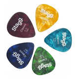 Set 5 Puas Stagg Para Guitarra Varias Durezas Y Colores