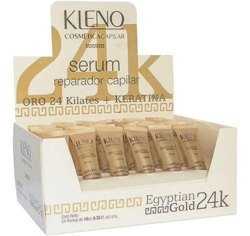 Ampollas Serum Kleno Egyptian Gold Oro Liquido 10cc X 24