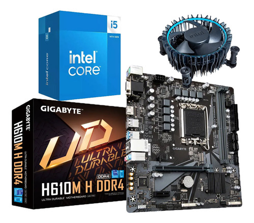 Combo Board H610m Procesador Intel Core I5 14400 Pc