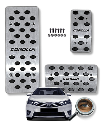 Pedalera Corolla 2014+ At 100% Aluminio Macizo Tuningchrome