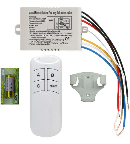 Controle Remoto Lampada Interruptor Sem Fio Lâmpada On/off