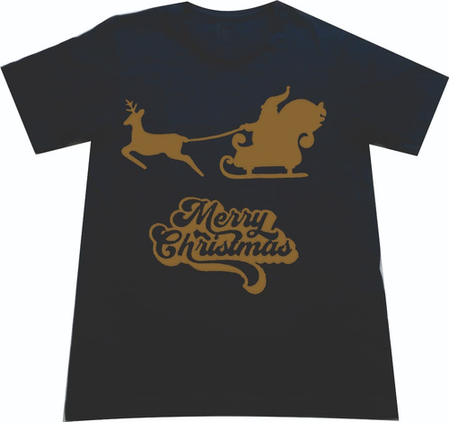 Camisetas Navidad Trineo Merry Christmas Navideño Mii