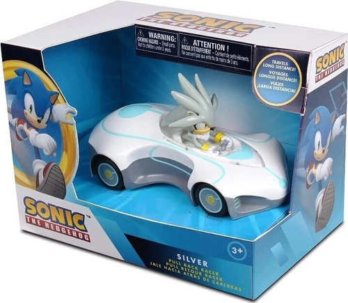 Sonic Carrito De Fricción Silver. Sonic Sega Allstars Racing