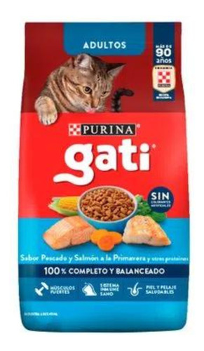 Gati Gato Adulto Pescado Con Vegetales X 15 Kg - Happy Tails