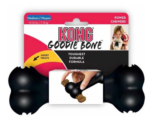 Kong Goodie Bone Extreme Mordedor Hueso Rellenable Pequeño