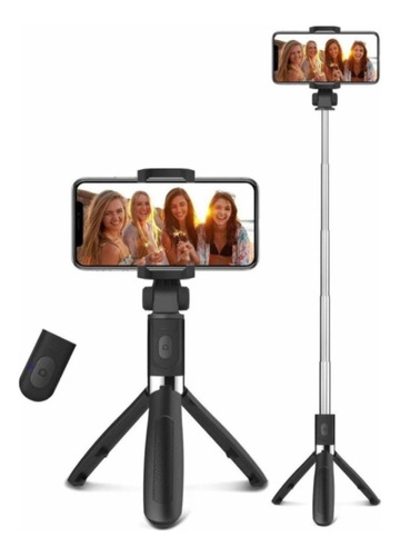 Tripie Selfie Stick Control Bluetooth 3 En 1 Para Celular