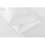 Kit 2 Porta Travesseiro Matelado Branco Luxuoso Premium Microfibra Fronha Com Ziper Casa Laura Enxovais