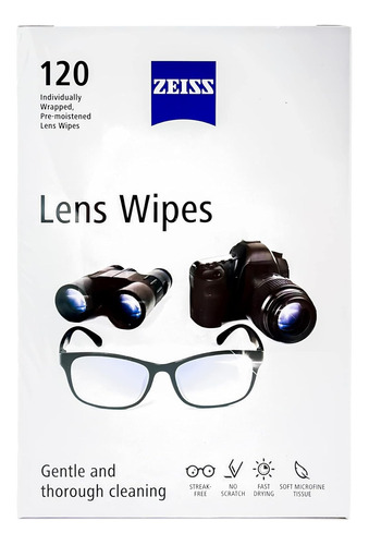 Zeiss Lens Wipes - 120 Ct Box
