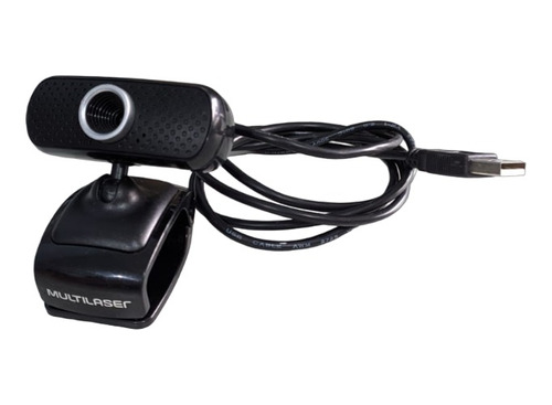 Webcam Multilaser 430p 30fps Conexão Usb Preto Wc051 (ml134)