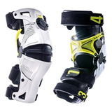 Rodilleras Articuladas Mobius X8 Motocross Enduro Avant Color Blanco Talle L