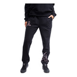 Pantalon Jogger Mujer Spitfire 360° Llamas Negro-rosado