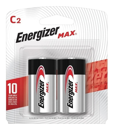 Pila C Mediana Energizer Blister X 2 Pilas